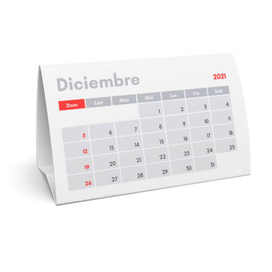 Calendario de Sobremesa Triangular
